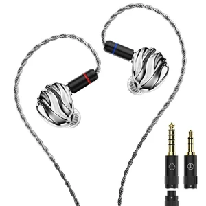 TRN Shell 4DD Planar Hybrid Headpohnes with 2Pin Detachable Cable Interchangeable Nozzle Design Earphones (Without mic) TRN Shell 4DD Planar Hybrid Headpohnes with 2Pin Detachable Cable Interchangeable Nozzle Design Earphones (Without mic)