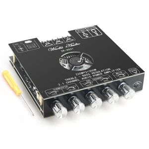 ZK-AS21 2nd Gen 2.1 Channel Bluetooth Power Amplifier Board with TWS, 220W×2 + 350W, TPA3255 Chip, Vehicle Amp with Bluetooth/AUX/USB Inputs ZK-AS21 2nd Gen 2.1 Channel Bluetooth Power Amplifier Board with TWS, 220W×2 + 350W, TPA3255 Chip, Vehicle Amp with Bluetooth/AUX/USB Inputs