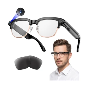 AI Smart Glasses with Camera, 4K Video & 8MP Photo Capture (Rose Gold Half Real-Time Translation, AI Assistant, Object Recognition, Open-Ear Audio & Calls for Travel, Vlogging & Business AI Smart Glasses with Camera, 4K Video & 8MP Photo Capture (Rose Gold Half Real-Time Translation, AI Assistant, Object Recognition, Open-Ear Audio & Calls for Travel, Vlogging & Business