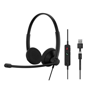 Impact 100 UC Stereo USB-C+A Headset with Microphone, Universal Communications, Noise-Cancelling Mic, Lightweight, Call Control, USB Adapter, Soft Earpads, Professional Business Use Impact 100 UC Stereo USB-C+A Headset with Microphone, Universal Communications, Noise-Cancelling Mic, Lightweight, Call Control, USB Adapter, Soft Earpads, Professional Business Use