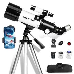 Telescope for Adults Astronomy Beginners - 70mm Aperture and 400mm Focal Length Astronomical Refractor Telescope Great Astronomy for Christmas with Package, White Telescope for Adults Astronomy Beginners - 70mm Aperture and 400mm Focal Length Astronomical Refractor Telescope Great Astronomy for Christmas with Package, White