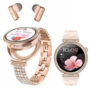 Smart Watches with Earbuds for Women Android/iPhone, Answer Call Fitness Tracker /Sleep Tracker/Step Counter/Heart Rate/SpO2 Monitor, Health Watch for 100+ Sports Modes,2 Changeable Bands Smart Watches with Earbuds for Women Android/iPhone, Answer Call Fitness Tracker /Sleep Tracker/Step Counter/Heart Rate/SpO2 Monitor, Health Watch for 100+ Sports Modes,2 Changeable Bands