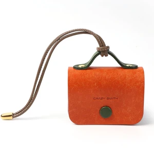 Handmade Cowhide Headphone case Suitable for AirPods Pro 3 Leather Case, Full Grain Leather, Minimalist Design, with Lanyard Compatible (Orange+Green) Handmade Cowhide Headphone case Suitable for AirPods Pro 3 Leather Case, Full Grain Leather, Minimalist Design, with Lanyard Compatible (Orange+Green)