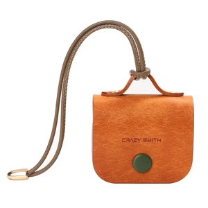 Handmade Full-Grain Leather Case for AirPods 4, Golden Brown Handmade Full-Grain Leather Case for AirPods 4, Golden Brown