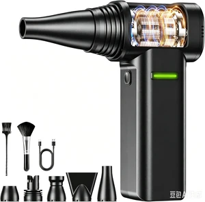 Compressed Air Duster, 300000RPM 500g Max Wind Pressure Cordless Rechargeable Electric Air Duster, Canned Air Duster for Computers, 4-Gear Turbo Dust Blower for Keyboard PC Outdoor Car Compressed Air Duster, 300000RPM 500g Max Wind Pressure Cordless Rechargeable Electric Air Duster, Canned Air Duster for Computers, 4-Gear Turbo Dust Blower for Keyboard PC Outdoor Car
