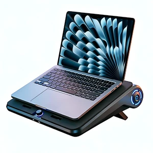 Cooling Pad for MacBook Air Pro 14 15 16 17 Inch Laptop, Semiconductor Cooler with Integrated Roller Fan, 5 Height Adjustment Ergonomic Design, Low Noise Quiet Operation for Mac Notebook (black) Cooling Pad for MacBook Air Pro 14 15 16 17 Inch Laptop, Semiconductor Cooler with Integrated Roller Fan, 5 Height Adjustment Ergonomic Design, Low Noise Quiet Operation for Mac Notebook (black)