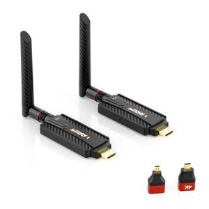 Wireless HDMI Transmitter and Receiver,Plug and Play,1080P Wireless HDMI Extender Kit Support 2.4GHz and 5GHz for Streaming Video from Laptop,Pc,TV Box to Monitor,TV,Projector Wireless HDMI Transmitter and Receiver,Plug and Play,1080P Wireless HDMI Extender Kit Support 2.4GHz and 5GHz for Streaming Video from Laptop,Pc,TV Box to Monitor,TV,Projector
