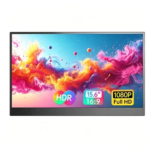 Portable Monitor, 15.6'' 1080P USB C HDMI Portable Second External Monitor 60Hz IPS HDR Ultra-Thin Dual USB-C HDMI Portable External Screen for Laptop PC Mac Phone, for Travel and Daily Work Portable Monitor, 15.6'' 1080P USB C HDMI Portable Second External Monitor 60Hz IPS HDR Ultra-Thin Dual USB-C HDMI Portable External Screen for Laptop PC Mac Phone, for Travel and Daily Work