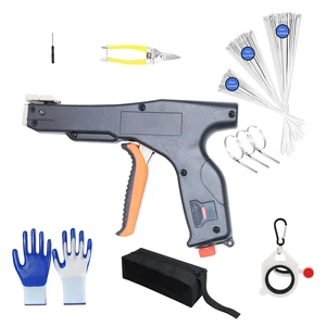 Automatic Metal Zip Ties Cutter Stainless Steel Cable Tie Gun Kit9-level Adjustable Fastening Tension Automatic Tightening Cutting Ratchet Tie ClampWith 150pcs 304 Stainless Steel Zip Ties Automatic Metal Zip Ties Cutter Stainless Steel Cable Tie Gun Kit9-level Adjustable Fastening Tension Automatic Tightening Cutting Ratchet Tie ClampWith 150pcs 304 Stainless Steel Zip Ties