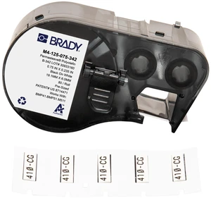 Authentic (M4-125-075-342) PermaSleeve® Heat-Shrink Labels Polyolefin 0.235"H x 0.75"W Black on White 0.125"Dia, Cartridge of 80 Labels. For use with the BMP41, BMP51, and M511 label printers Authentic (M4-125-075-342) PermaSleeve® Heat-Shrink Labels Polyolefin 0.235"H x 0.75"W Black on White 0.125"Dia, Cartridge of 80 Labels. For use with the BMP41, BMP51, and M511 label printers