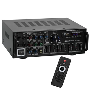 2000W 2.0 Channel Stereo Amplifier, Home Audio Receiver with Multiple Input Modes, EQ Mixer, Mic Input & Remote Control for Home Theater, Car Audio, Karaoke, Party & Outdoor Camping 2000W 2.0 Channel Stereo Amplifier, Home Audio Receiver with Multiple Input Modes, EQ Mixer, Mic Input & Remote Control for Home Theater, Car Audio, Karaoke, Party & Outdoor Camping