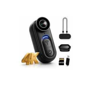 4K Mini Body Camera, 64GB with EIS stabilization Wearable POV Thumb Action Cam, Magnetic Hands-Free Recording for Cycling, Travel, Work, Daily Vlogging 4K Mini Body Camera, 64GB with EIS stabilization Wearable POV Thumb Action Cam, Magnetic Hands-Free Recording for Cycling, Travel, Work, Daily Vlogging