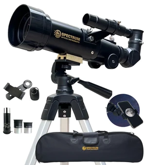 SpectrumOI Telescope for Kids, Telescope for Adults Astronomy Gifts for Kids 8-12 - Premium Refractor 70mm Aperture with Carry Bag and Phone Holder SpectrumOI Telescope for Kids, Telescope for Adults Astronomy Gifts for Kids 8-12 - Premium Refractor 70mm Aperture with Carry Bag and Phone Holder