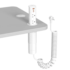 Pop Up Outlet for Countertop,Recessed Power Strip Table Outlet,Power Grommet in Drawer Outlet,Furniture Flush Mount for Desktop,20W USB C (White, 6.5FT) Pop Up Outlet for Countertop,Recessed Power Strip Table Outlet,Power Grommet in Drawer Outlet,Furniture Flush Mount for Desktop,20W USB C (White, 6.5FT)