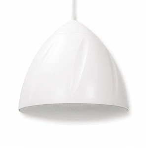 6.5" Outdoor Weatherproof Pendant Speaker (LYRA-6W) IP55 Enclosure, Ceiling Suspension, 6.5" Woofer, 70V/100V/8, for Home & Commercial Installations, White 6.5" Outdoor Weatherproof Pendant Speaker (LYRA-6W) IP55 Enclosure, Ceiling Suspension, 6.5" Woofer, 70V/100V/8, for Home & Commercial Installations, White
