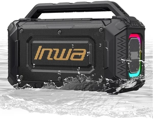 Portable Bluetooth Speakers for Jobsite - 60W Waterproof Loud Outdoor Speaker with Bass, Wireless Boombox w/Stereo Sound & RGB Lights, 12H Playtime, Durable for Work, Workshop, Garage, Camping Portable Bluetooth Speakers for Jobsite - 60W Waterproof Loud Outdoor Speaker with Bass, Wireless Boombox w/Stereo Sound & RGB Lights, 12H Playtime, Durable for Work, Workshop, Garage, Camping