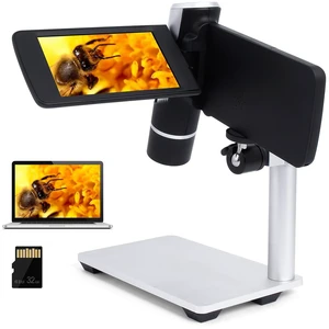 LM203 4 inch Handheld LCD Digital Microscope with Metal Stand 1080P 12MP 200X Coins Magnifier, 8 LED, Kids Portable Microscope Camera, Windows Mac Compatible, 32G SD Card, for Adults Kids LM203 4 inch Handheld LCD Digital Microscope with Metal Stand 1080P 12MP 200X Coins Magnifier, 8 LED, Kids Portable Microscope Camera, Windows Mac Compatible, 32G SD Card, for Adults Kids