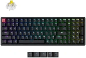 K4 96% Layout QMK Wireless and Wired Mechanical Keyboard Super Banana Switch, RGB Backlight Aluminum Frame with Shine-Through Double-Shot PBT Keycaps for Mac Windows-Version 3 K4 96% Layout QMK Wireless and Wired Mechanical Keyboard Super Banana Switch, RGB Backlight Aluminum Frame with Shine-Through Double-Shot PBT Keycaps for Mac Windows-Version 3