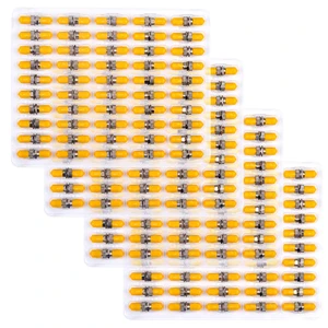 Duogaglia 200PC ST Fiber Optical Couplers Adapter Cable Barrel Connector ST to ST Bulkhead Fiber Coupler Singlemode, Yellow Cap Duogaglia 200PC ST Fiber Optical Couplers Adapter Cable Barrel Connector ST to ST Bulkhead Fiber Coupler Singlemode, Yellow Cap