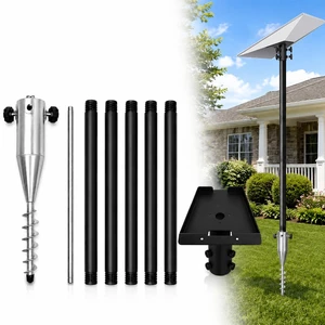 10Ft Pole Mount Kit Compatible with Starlink Gen 3 for RV&Outdoor No-Dig Spiral Anchor Kit,Optimized Signal Reception,with Secure Dish Adapter,Portable Adjustable Ground Mounting 10Ft Pole Mount Kit Compatible with Starlink Gen 3 for RV&Outdoor No-Dig Spiral Anchor Kit,Optimized Signal Reception,with Secure Dish Adapter,Portable Adjustable Ground Mounting