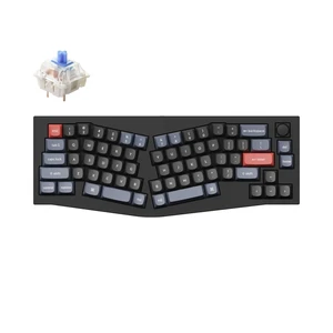 Q8 Wired Custom Mechanical Keyboard with Knob, 65% Alice Layout QMK/VIA Programmable, Hot-swappable Gateron G Pro Blue Switch, Double Gasket Compatible with Mac Windows Linux (Black) Q8 Wired Custom Mechanical Keyboard with Knob, 65% Alice Layout QMK/VIA Programmable, Hot-swappable Gateron G Pro Blue Switch, Double Gasket Compatible with Mac Windows Linux (Black)
