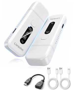 Wireless HDMI Transmitter and Receiver, Plug and Play (Base Set) 328FT/100M, 4K Decoding, 1080P@60Hz Output, LED Lights, 5.8G+2.4G DualBand for Streaming Video & Audio from PC to Monitor Wireless HDMI Transmitter and Receiver, Plug and Play (Base Set) 328FT/100M, 4K Decoding, 1080P@60Hz Output, LED Lights, 5.8G+2.4G DualBand for Streaming Video & Audio from PC to Monitor