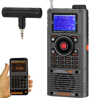 A330 SSB Shortwave Radio Receiver, Portable Wide Frequency Scanner Full-Band FM/MW/SW/AIR/CB/WB/VHF/UHF HAM, Antenna Port, Alert, Bluetooth&TF Card, APP Control, 1400Presets, RecordingZWS-A330 A330 SSB Shortwave Radio Receiver, Portable Wide Frequency Scanner Full-Band FM/MW/SW/AIR/CB/WB/VHF/UHF HAM, Antenna Port, Alert, Bluetooth&TF Card, APP Control, 1400Presets, RecordingZWS-A330