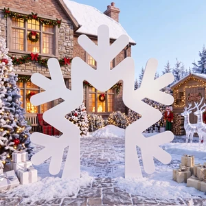 Snowflake Archway Decoration 6.7 ft Christmas Winter Ourdoor Decor 3D Snowflake Arch Party Decoration, Winter Wonderland Photo Prop Stand-up, Xmas Snow Princess Birthday Party Decorations Snowflake Archway Decoration 6.7 ft Christmas Winter Ourdoor Decor 3D Snowflake Arch Party Decoration, Winter Wonderland Photo Prop Stand-up, Xmas Snow Princess Birthday Party Decorations