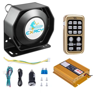 12V 200W Police Siren PA System, Wireless Mic, 18 Tones, 120-130dB Fits car, ambulance, fire truck, SUV, ATV, UTV. Slim, easy install. Multifunctional wireless controller 12V 200W Police Siren PA System, Wireless Mic, 18 Tones, 120-130dB Fits car, ambulance, fire truck, SUV, ATV, UTV. Slim, easy install. Multifunctional wireless controller