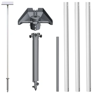 Starlink Gen 3 Mount Screw-in Starlink Pole 10FT Starlink Mounting Kit with Starlink Gen 3 Pipe Adapter and Durable 1.5'' Diameter Pole with Ground Anchor Starlink Gen 3 Mount Screw-in Starlink Pole 10FT Starlink Mounting Kit with Starlink Gen 3 Pipe Adapter and Durable 1.5'' Diameter Pole with Ground Anchor