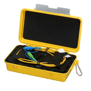 2000m SC/UPC-SC/APC OTDR Launch Cable Box SM 9/125, dead zone eliminator for OTDR testing, 0.5dB/km loss, rugged waterproof case, SC/UPC to SC/APC 2000m SC/UPC-SC/APC OTDR Launch Cable Box SM 9/125, dead zone eliminator for OTDR testing, 0.5dB/km loss, rugged waterproof case, SC/UPC to SC/APC