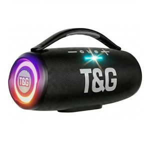 TG Bluetooth Ourdoor Speaker with Bass, 60W Loud Boombox IPX5 Waterproof Speaker for travel, USB / TF / FM Radio, RGB Light, Party Gift, Black TG Bluetooth Ourdoor Speaker with Bass, 60W Loud Boombox IPX5 Waterproof Speaker for travel, USB / TF / FM Radio, RGB Light, Party Gift, Black