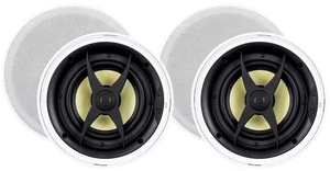 2 Way in-Ceiling Speakers - 6.5 Inch (Pair) with Aramid Fiber and Titanium Silk Drivers - Caliber Slim Series 2 Way in-Ceiling Speakers - 6.5 Inch (Pair) with Aramid Fiber and Titanium Silk Drivers - Caliber Slim Series