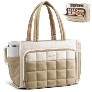 Teacher Tote Bag for Women Work Laptop Purse With Large Cup Holder Large Puffer Nurse Handbag Bible Diaper Tote for Gifts, Waterproof Computer Bag for Business Travel Office College Teacher Tote Bag for Women Work Laptop Purse With Large Cup Holder Large Puffer Nurse Handbag Bible Diaper Tote for Gifts, Waterproof Computer Bag for Business Travel Office College