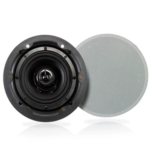Ceiling and Wall Mount Speaker - Wireless Bluetooth 5.25 Dual 2-Way Audio Stereo Sound Subwoofer Kit with, 240 Watts, in-Wall & in-Ceiling Flush Mount for Home Surround System - PWRC55BT Ceiling and Wall Mount Speaker - Wireless Bluetooth 5.25 Dual 2-Way Audio Stereo Sound Subwoofer Kit with, 240 Watts, in-Wall & in-Ceiling Flush Mount for Home Surround System - PWRC55BT