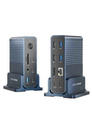 USB C Docking Station Dual Monitor,15-in-1 Laptop Docking Station with 2*HDMI+DP,+ 2*USB3.1-10G+3*USB-A-5G+SD/TF+3.5MM Audio&MIC+Gigabit Ethernet, for Windows/Dell/HP/Lenovo USB C Docking Station Dual Monitor,15-in-1 Laptop Docking Station with 2*HDMI+DP,+ 2*USB3.1-10G+3*USB-A-5G+SD/TF+3.5MM Audio&MIC+Gigabit Ethernet, for Windows/Dell/HP/Lenovo