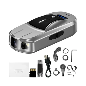 Bike Camera Front & Rear with Gravity Anti-Shake 7H Loop Recording Waterproof Action Cam for Cycling Safety Evidence, 2000mAh Mini Pocket Video Recorder with One-Button Recording (Silver) Bike Camera Front & Rear with Gravity Anti-Shake 7H Loop Recording Waterproof Action Cam for Cycling Safety Evidence, 2000mAh Mini Pocket Video Recorder with One-Button Recording (Silver)