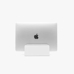 Verical Laptop Stand MacBook Walnut Wood Dual Laptop Vertical Setup Holder Stand (Matte White, Single Slot Adjustable) Verical Laptop Stand MacBook Walnut Wood Dual Laptop Vertical Setup Holder Stand (Matte White, Single Slot Adjustable)