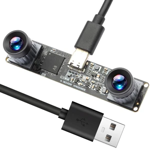 Stereo Camera Module 1200P Global Shutter USB Camera Module 120fps High Speed Camera, Sync Webcam with No Distortion Dual Lens for VR,PC/Laptop/Raspberry Pi Stereo Camera Module 1200P Global Shutter USB Camera Module 120fps High Speed Camera, Sync Webcam with No Distortion Dual Lens for VR,PC/Laptop/Raspberry Pi