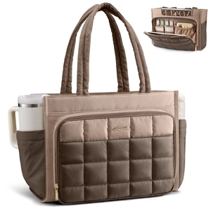 Teacher Tote Bag for Women Work Laptop Purse With Large Cup Holder Large Puffer Nurse Handbag Bible Diaper Tote for Gifts, Waterproof Computer Bag for Business Travel Office College Teacher Tote Bag for Women Work Laptop Purse With Large Cup Holder Large Puffer Nurse Handbag Bible Diaper Tote for Gifts, Waterproof Computer Bag for Business Travel Office College