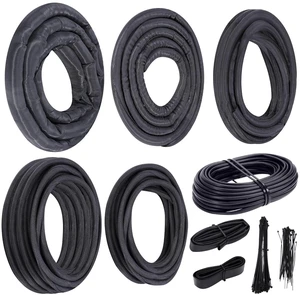 Automotive Split Wire Loom Kit, Heat Resistant & Chew Resistant Split Conduit for Engine Bay, Cable Management Sleeve with Heat Shrink, Silicone Tape & Zip Ties Automotive Split Wire Loom Kit, Heat Resistant & Chew Resistant Split Conduit for Engine Bay, Cable Management Sleeve with Heat Shrink, Silicone Tape & Zip Ties