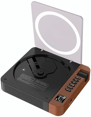Portable CD Player with Bluetooth & FM Transmitter, Stereo Speakers | Rechargeable CD Player Car FM Compatible,Compact Retro CD Player for Home,Earphone Jack,SPDIF Output,Unique Wooden Design Portable CD Player with Bluetooth & FM Transmitter, Stereo Speakers | Rechargeable CD Player Car FM Compatible,Compact Retro CD Player for Home,Earphone Jack,SPDIF Output,Unique Wooden Design