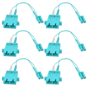 SC Female to LC Male 40GB 50/125 OM4 Multimode Duplex Hybrid Adapter Converter Dongle (6-Pack) SC Female to LC Male 40GB 50/125 OM4 Multimode Duplex Hybrid Adapter Converter Dongle (6-Pack)