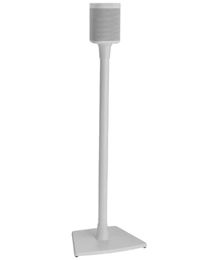 Speaker Stand for Sonos One, One SL & Play:1 - Premium Fixed Height Speaker Stands w/Built-in Cable Channels & Easy 3-Step Install White, Single Speaker Stand for Sonos One, One SL & Play:1 - Premium Fixed Height Speaker Stands w/Built-in Cable Channels & Easy 3-Step Install White, Single