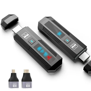 Wireless HDMI Transmitter and Receiver, Plug & Play 1080P, 4K Decode 2.4/5.8GHz DualBand 165ft LongRange UltraCompact Travel Design Mini & Micro HDMI Adapters Included Wireless HDMI Transmitter and Receiver, Plug & Play 1080P, 4K Decode 2.4/5.8GHz DualBand 165ft LongRange UltraCompact Travel Design Mini & Micro HDMI Adapters Included