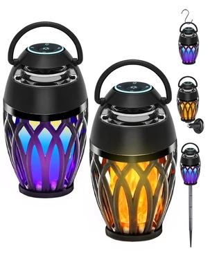 Upgraded Outdoor Bluetooth Speakers, Portable Speaker Waterproof IPX6 with LED RGB Flame Lights, Gadget Gifts for Dad, Hd Stereo Sound, BT 5.3 Portable Wireless Speaker For patio Deals Party(2 Pack) Upgraded Outdoor Bluetooth Speakers, Portable Speaker Waterproof IPX6 with LED RGB Flame Lights, Gadget Gifts for Dad, Hd Stereo Sound, BT 5.3 Portable Wireless Speaker For patio Deals Party(2 Pack)