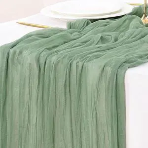 Sage Green Cheesecloth Table Runner Fall Wedding Birthday Party Home Decor | Sage Green Rustic Gauze 10FT 120in Cheese Cloth Sheer Farmhouse Dining Runner for Baby Shower Bridal Holiday Decorations Sage Green Cheesecloth Table Runner Fall Wedding Birthday Party Home Decor | Sage Green Rustic Gauze 10FT 120in Cheese Cloth Sheer Farmhouse Dining Runner for Baby Shower Bridal Holiday Decorations