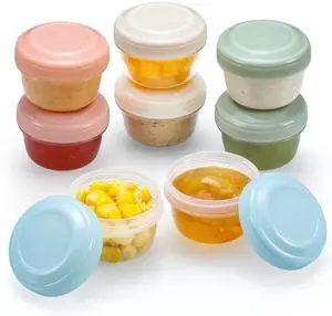 8 Pack 2 oz Salad Dressing Container to Go, Small Condiment Containers with Lids for Lunch Bento Box, Reusable Plastic Snack Jars, Deli Containers, Colorful Sauce Cups, Dishwasher Safe 8 Pack 2 oz Salad Dressing Container to Go, Small Condiment Containers with Lids for Lunch Bento Box, Reusable Plastic Snack Jars, Deli Containers, Colorful Sauce Cups, Dishwasher Safe