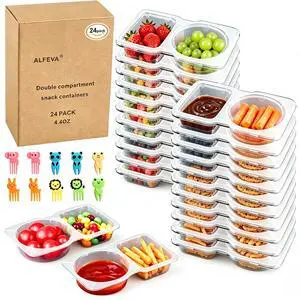 24 Pcs Reusable Snack Containers with Lids Portion control, Camping Essentials,Meal Prep Containers for Kids adults On the Go Meals, 10 Forks, Snack Pack Containers for Travel 24 Pcs Reusable Snack Containers with Lids Portion control, Camping Essentials,Meal Prep Containers for Kids adults On the Go Meals, 10 Forks, Snack Pack Containers for Travel