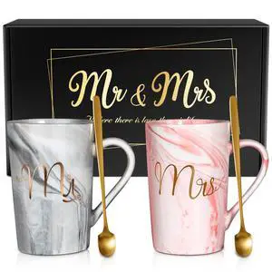 Wedding Gifts for Couples 2026, Mr and Mrs 13.19 Oz Coffee Mugs | Christmas Gift for Couples Newlyweds Husband Wife His and Hers Couples Gift Bride to Be Bridal Shower Engagement Anniversary Wedding Gifts for Couples 2026, Mr and Mrs 13.19 Oz Coffee Mugs | Christmas Gift for Couples Newlyweds Husband Wife His and Hers Couples Gift Bride to Be Bridal Shower Engagement Anniversary